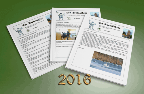 Mitteilungsblatt Torwaechter Sammlung von 2016